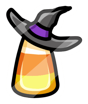 Candy Corn Potion na may Witch Hat