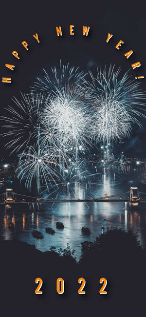Caption: Celebratory Explosion of Happy New Year 2022 — ROG Phone 9 Pro Wallpaper
