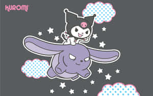 Caption: Kaibig-ibig na Kuromi Kawaii Wallpaper para sa mga Fan — MacBook Pro 13 Wallpaper