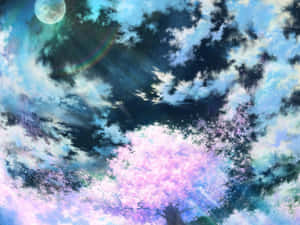 Caption: Kaakit-akit na Anime Fantasy World — Magandang anime Wallpaper