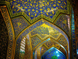 Caption: Maringal na Sheikh Lotfollah Mosque sa Isfahan