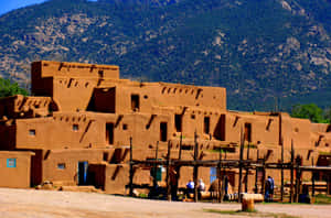 Caption: "Napakagandang tanghali sa Makasaysayang Taos Pueblo"