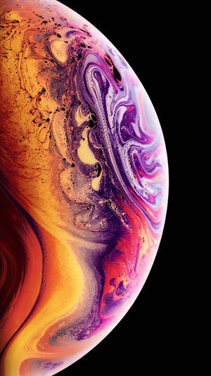 Caption: Original iPhone 7 Na Nagpapakita Ng Kahanga-hangang Marble Planet Sphere Wallpaper