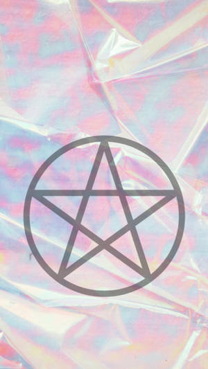Witchy Aesthetic Iridescent Pentacle wallpaper — Witchy aesthetic GIF Wallpaper
