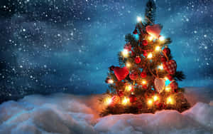 Nakakaakit na 3D Christmas Wallpaper para sa Desktop