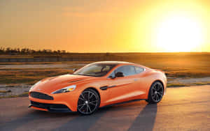 Mapang-akit na Aston Martin Vanquish na Gumagalaw — 2880x1800 Wallpaper