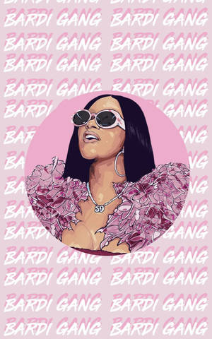 Cardi B Pink Bardi Gang wallpaper — Galaxy Tab Wallpaper