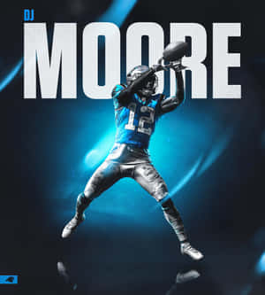 Carolina Panthers DJ Moore Madilim na Asul — Honor Magic V6 Wallpaper