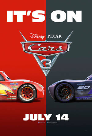 Cars 3 Poster Lightning Vs Jackson — Sasakyan Wallpaper