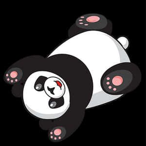 Cartoon Panda na Nakahiga — Cute Panda Wallpaper
