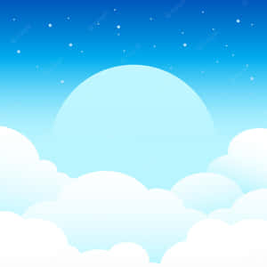 Background ng Langit na Kartun — iPad (A16) Wallpaper