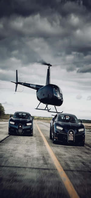 Iphone Xs Helicopters Background — Xiaomi 14 Ultra Wallpaper