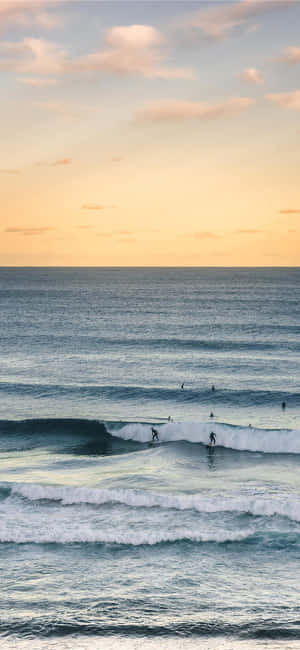 Surfing Iphone — Pixel 8 Wallpaper