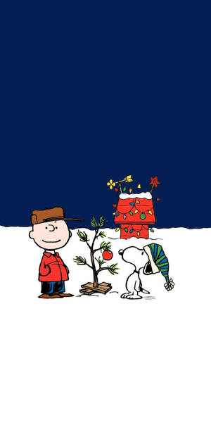 Snoopy Pasko Iphone — iPhone 15 Pro Wallpaper