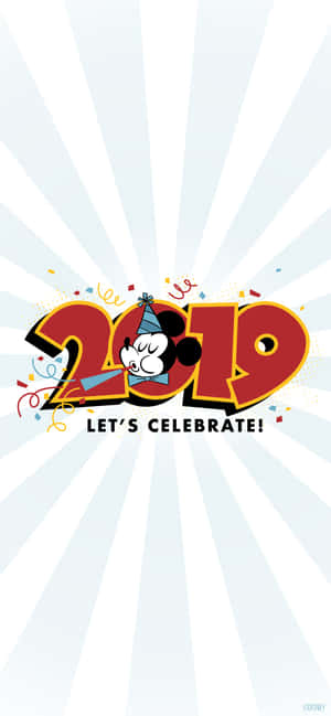 Mickey Mouse New Year — Pixel 8 Wallpaper
