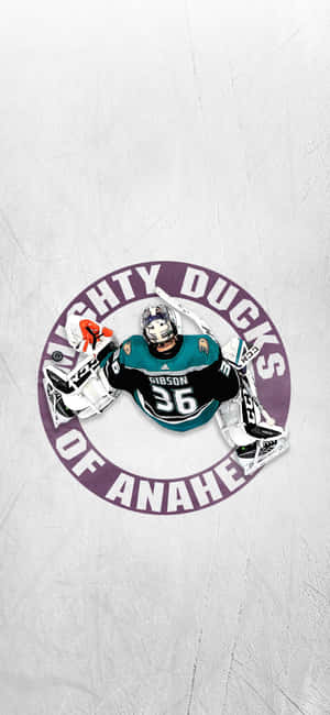 Background ng Anaheim Ducks — iPhone 17e Wallpaper