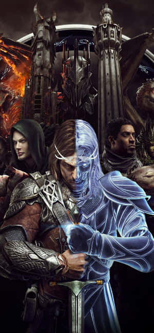 Iphone X Shadow Of Mordor Background — Tecno Camon 50 Pro Wallpaper