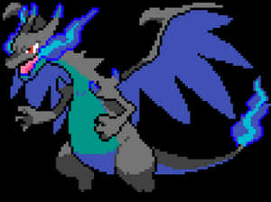 Charizard na Pixel Art