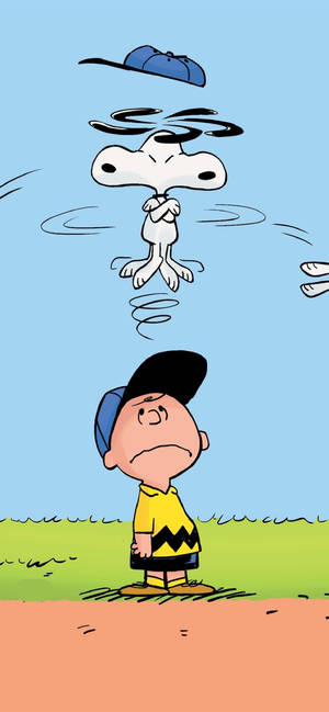 Charlie Brown baseball cap wallpaper — iPhone 16 Pro Wallpaper