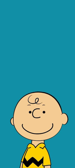 Wallpaper ng Charlie Brown turquoise background — 20:9 Wallpaper