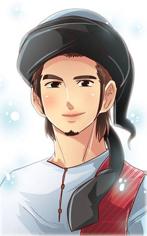 Charming Anime Islamic Boy — Infinix Xpad 30 Pro Wallpaper