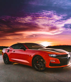 Chevrolet car may sunset wallpaper — Nubia Flip Wallpaper
