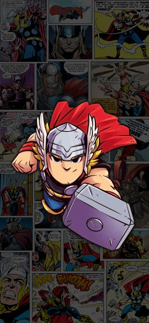 Chibi Thor comics wallpaper — 1320x2868 Wallpaper