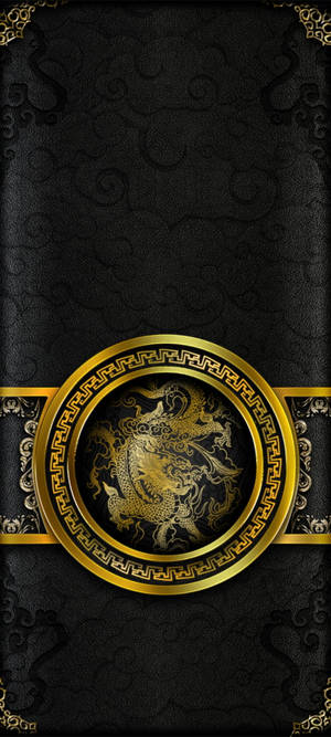 Chinese Dragon Black And Gold iPhone — Pixel 10 Wallpaper