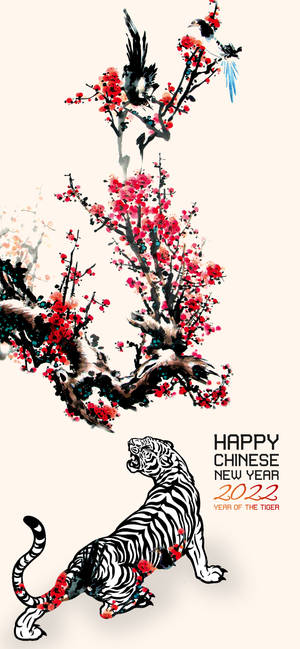 Chinese New Year Wood Tiger wallpaper