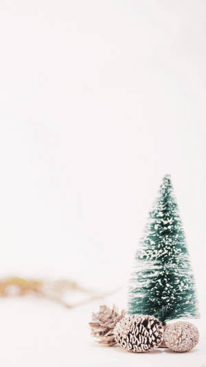 Christmas Aesthetic Pine Tree Cones wallpaper — 9:16 Wallpaper
