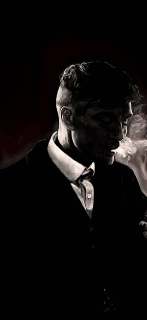 Cillian Murphy na itim na aesthetic na wallpaper — iPhone 18 Wallpaper