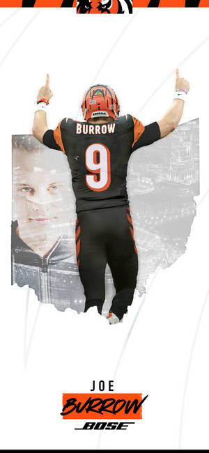 Cincinnati Bengals Joe Burrow wallpaper — iPhone 14 Pro Wallpaper