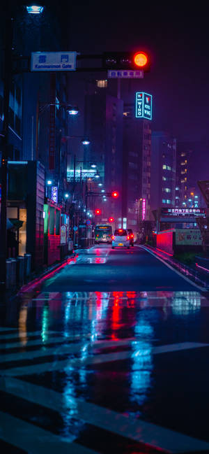 Cityscape Neon Aesthetic Iphone — Samsung S23 Wallpaper