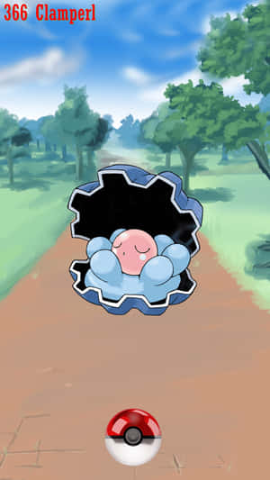 Clamperl sa Daan ng Dumi — Video game GIF Wallpaper