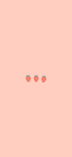 Pastel Strawberry [wallpaper] — iPhone 14 Wallpaper