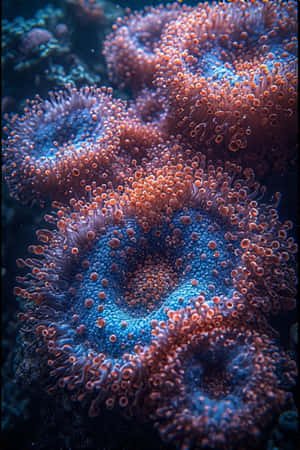 macro photography, sa ilalim ng tubig, nakakabighani, close-up, makulay, aquatic, karagatan, bahura — iPhone 4 Wallpaper