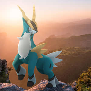 Cobalion sa Isang Bato — Pokemon Telepon Wallpaper