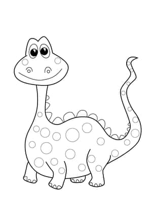 Mga Larawan ng Pangkulay na Dinosaur — IQOO Pad5 Wallpaper