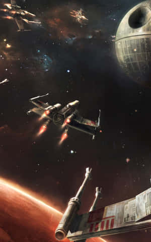 Kumanduhan ang Eksena gamit ang Iconikong X-wing Fighter — Xiaomi Pad Mini Wallpaper