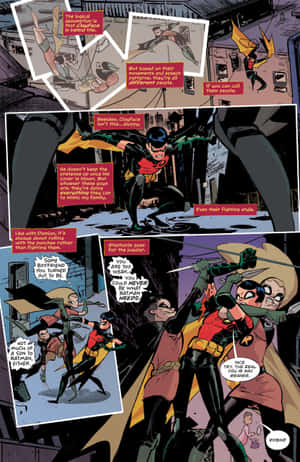 Si Tim Drake na may kumpyansa, ipinapakita ang kanyang superhero skillset — Galaxy Z Fold 8 Wallpaper