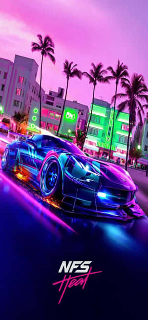 Iphone Xs Need For Speed Heat Background — Galaxy S25 Edge Wallpaper