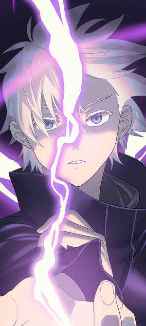 Cool Purple Thunder Satoru Gojo Jujutsu Kaisen Phone — OnePlus 11 Wallpaper