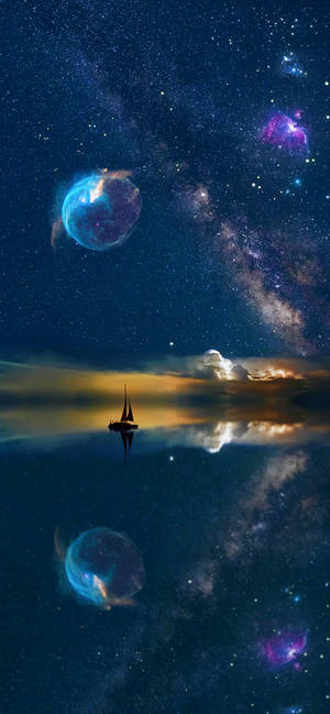 Cosmos Above The Sea wallpaper