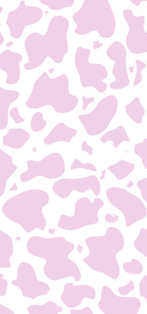 Cow Pattern With Small Pink Spots — iPhone 14 Wallpaper