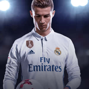 Cristiano Ronaldo na nagpapose sa field — Cristiano ronaldo Wallpaper