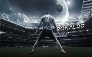 Cristiano Ronaldo na ipinagdiriwang ang isang goal sa field — Cristiano ronaldo Wallpaper