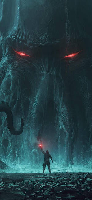 Cthulhu iPhone 11 Pro Max wallpaper — iPhone 15 Plus Wallpaper
