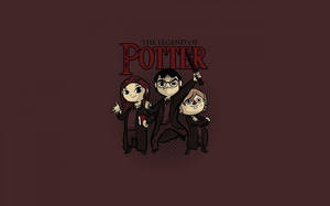 Cute Cartoon Legend ng Harry Potter Ipad — Aesthetic harry potter Wallpaper