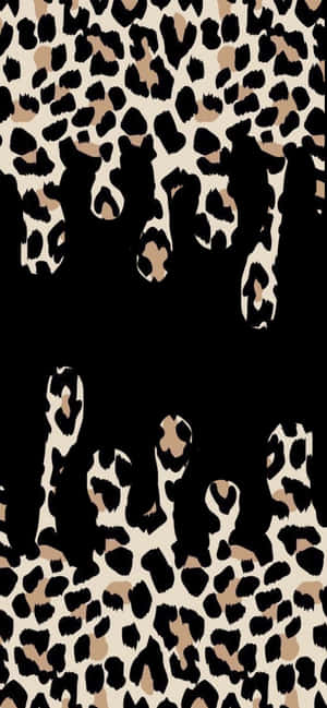 Cute Cheetah Print Pattern Drip — iPhone 13 Mini Wallpaper