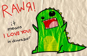 Cute Dinosaur Rawr Mahal Kita